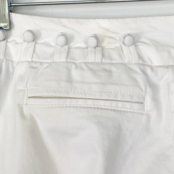 Abs by Allen Schwartz White Woven Wide Leg Pants - Picture 9 of 13